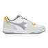 Sneakers bianche e grigie con logo laterale a contrasto Diadora Raptor, Brand, SKU s322500067, Immagine 0